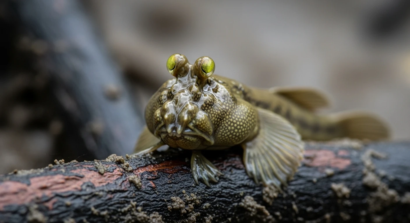 A curious macaque monkey on Monkey Island, Can Gio, looking at the camera.
