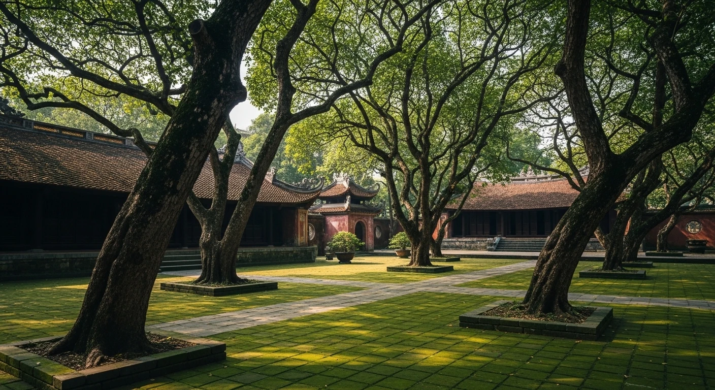 A close-up of a stone turtle with a stele on its back at the Temple of Literature