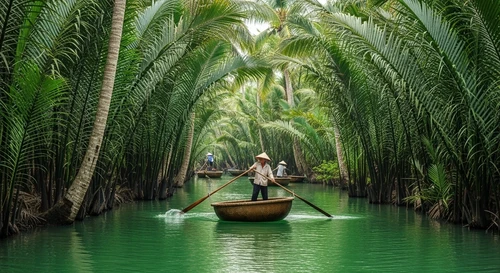 Bay Mau Coconut Forest: Spinning Basket Boats and Crab Catching