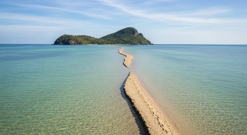 Hon Kho Island: Walking the Submerged Sand Path
