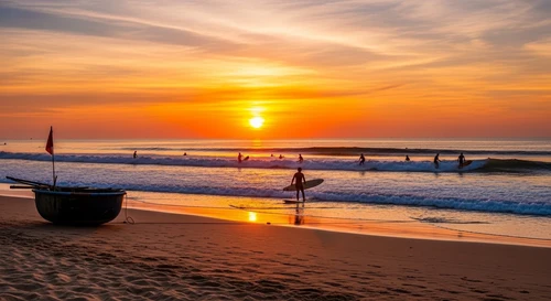 My Khe Beach: Surf, Sun, and Turmeric Noodle Soup