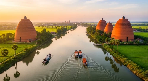 Vinh Long Clay Kingdom: Cai Be Market and Brick Kilns
